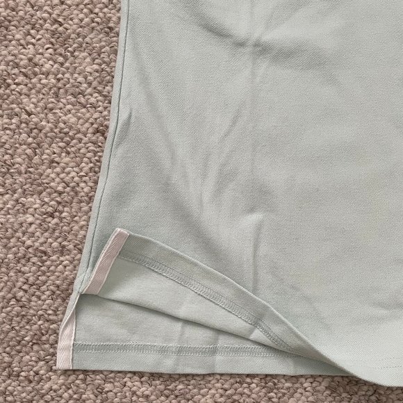 NWT Talbots Polo Shirt  Mint Green Golf Dragonfly Logo Cap Sleeve  Size S - Picture 8 of 8